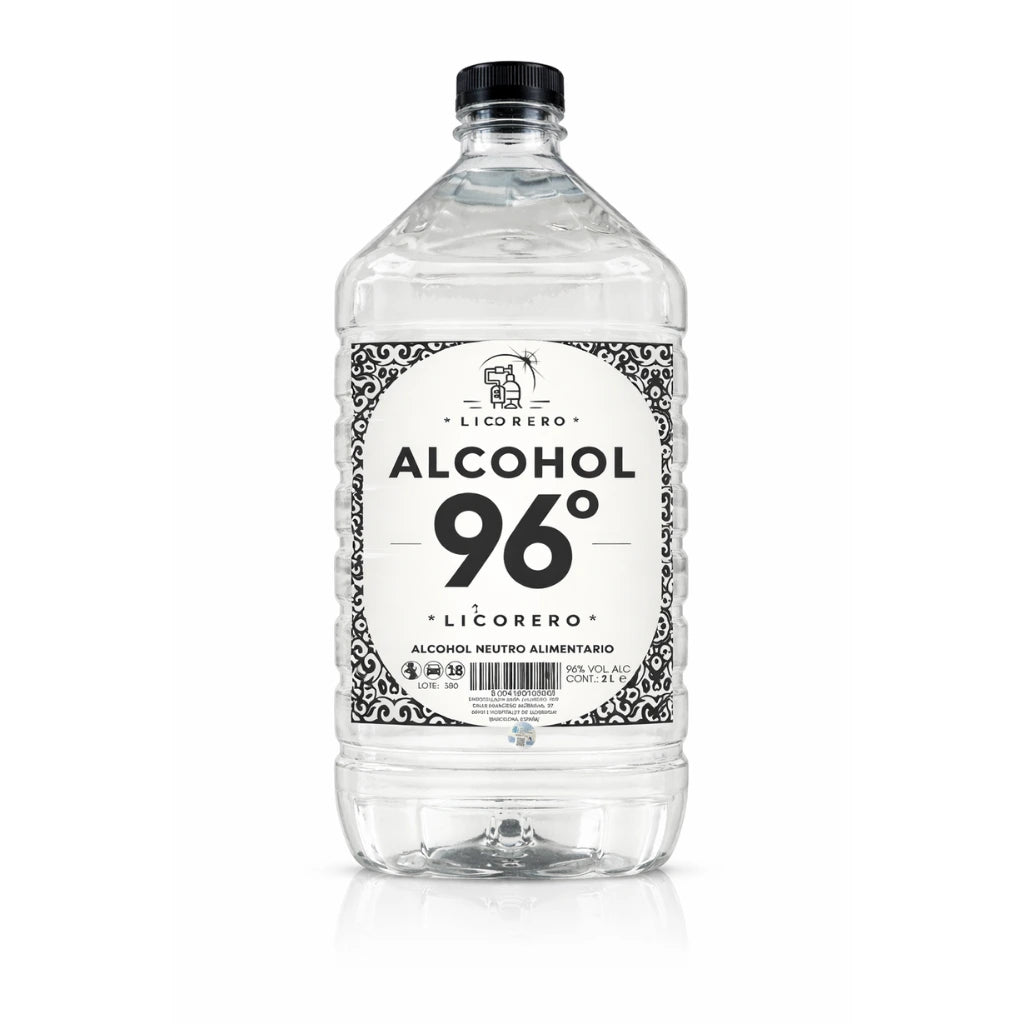 Pack de 2 litros de alcohol para hacer licores artesanos Etilium de 96 grados.